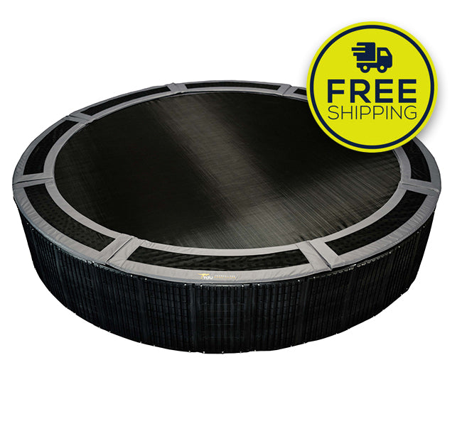 ROUND IN-GROUND TRAMPOLINE SYSTEM (Includes Trampoline & Retaining Wall (14FT)