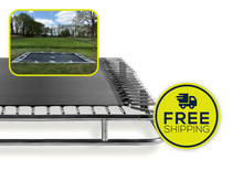 Load image into Gallery viewer, RECTANGULAR IN-GROUND TRAMPOLINE SYSTEM (14X10 FT)