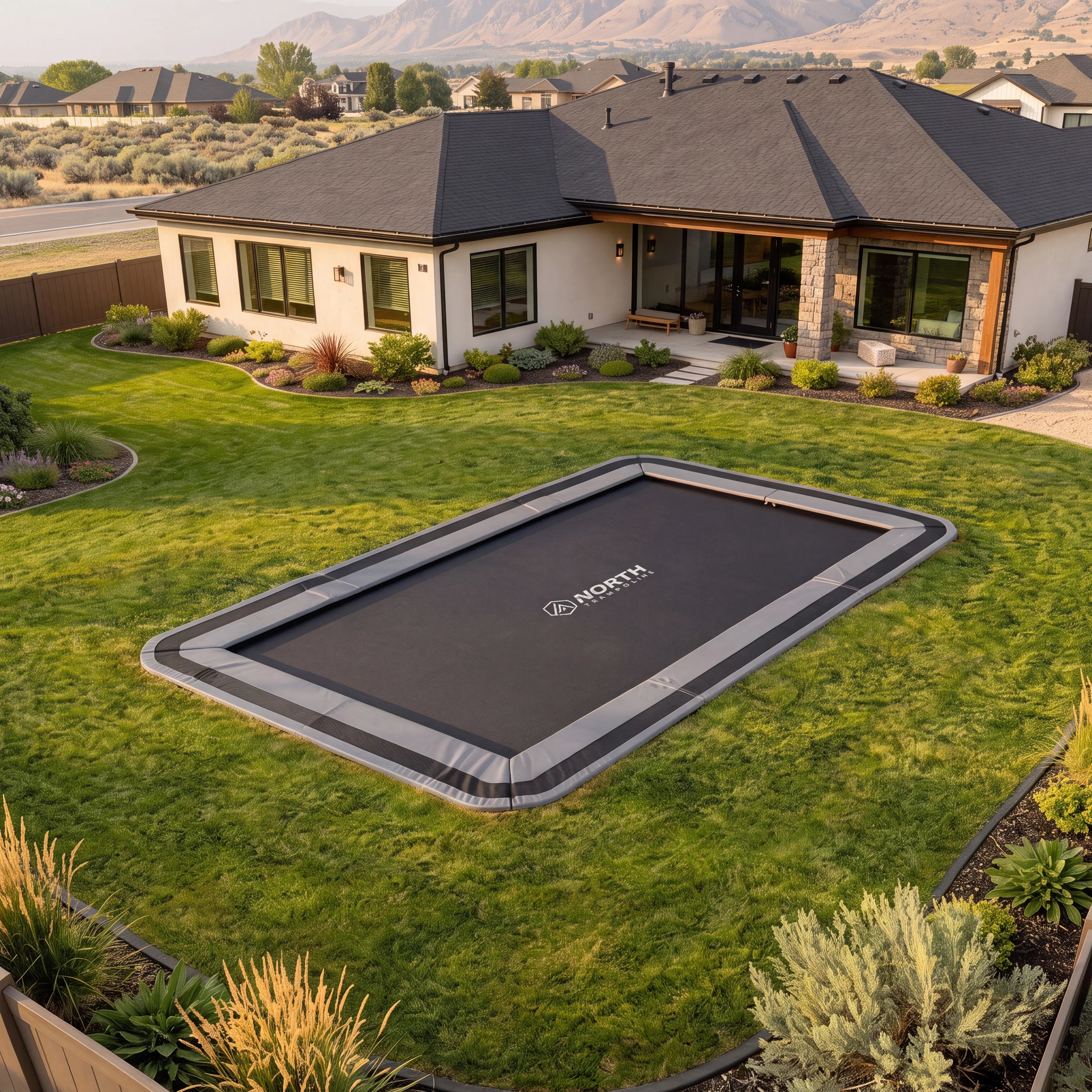 North Collection | 12x17' In-Ground Trampoline System