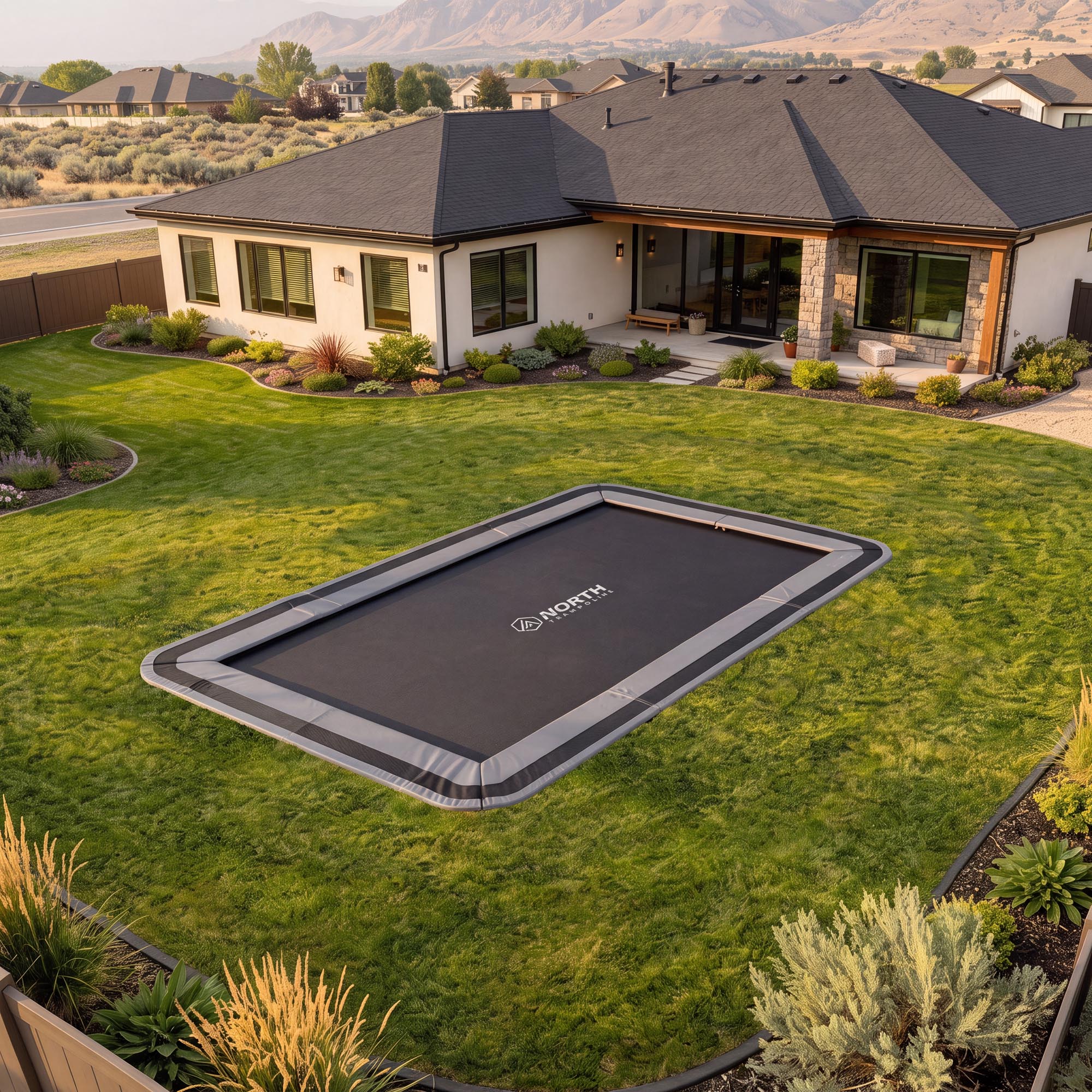 North Collection | 12x17' In-Ground Trampoline System